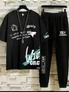 Men's cotton trousers Black & Black